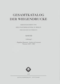 Gesamtkatalog der Wiegendrucke