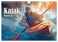 Kayak Wildwasser Sport (Wandkalender 2025 DIN A4 quer), CALVENDO Monatskalender