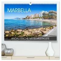 Marbella - andalusische Mittelmeerküste (hochwertiger Premium Wandkalender 2025 DIN A2 quer), Kunstdruck in Hochglanz