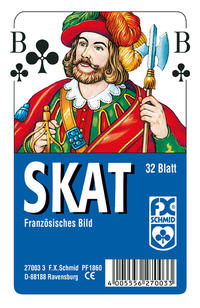 Ravensburger 27003 - Skat, Französisches Bild, 32 Karten in Klarsicht-Box