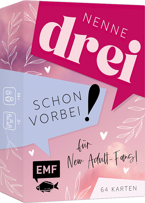 Kartenspiel: Nenne drei – schon vorbei! ... für New Adult-Fans!