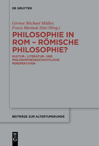 Philosophie in Rom - Römische Philosophie?