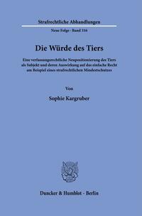 Die Würde des Tiers.