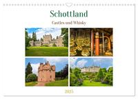 Schottland - Castles und Whisky (Wandkalender 2025 DIN A3 quer), CALVENDO Monatskalender