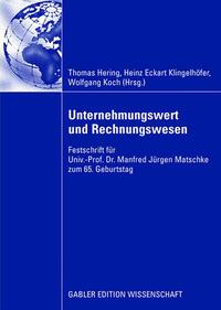 Unternehmungswert und Rechnungswesen