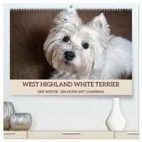 WEST HIGHLAND WHITE TERRIER - DER WESTIE - EIN HUND MIT CHARISMA (hochwertiger Premium Wandkalender 2025 DIN A2 quer), Kunstdruck in Hochglanz