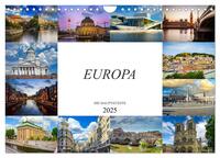 Europa Die Hauptstädte (Wandkalender 2025 DIN A4 quer), CALVENDO Monatskalender