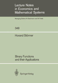 Binary Functions and their Applications