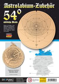 Zubehör-Platte 54° (für Astrolabium)