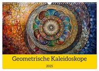 Geometrische Kaleidoskope (Wandkalender 2025 DIN A3 quer), CALVENDO Monatskalender