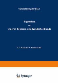 Ergebnisse der Inneren Medizin und Kinderheilkunde