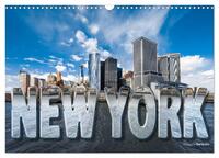 New York (Wandkalender 2025 DIN A3 quer), CALVENDO Monatskalender