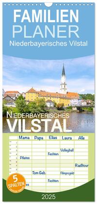 Familienplaner 2025 - Niederbayerisches Vilstal mit 5 Spalten (Wandkalender, 21 x 45 cm) CALVENDO