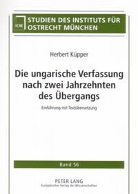 Die ungarische Verfassung nach zwei Jahrzehnten des Übergangs