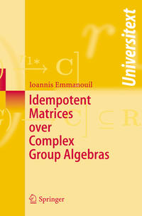 Idempotent Matrices over Complex Group Algebras