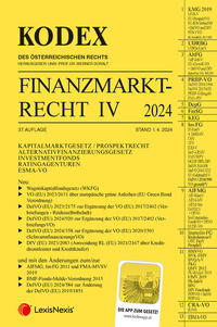 KODEX Finanzmarktrecht Band IV 2024