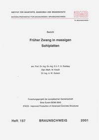 Früher Zwang in massigen Sohlplatten