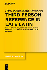 Third Person Reference in Late Latin