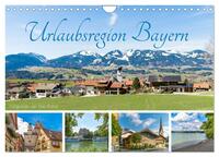 Urlaubsregion Bayern (Wandkalender 2025 DIN A4 quer), CALVENDO Monatskalender