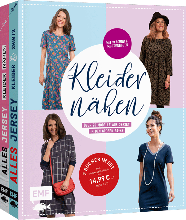 Kleider nähen – Über 25 Modelle aus Jersey in den Größen 34–46