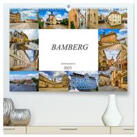 Bamberg Impressionen (hochwertiger Premium Wandkalender 2025 DIN A2 quer), Kunstdruck in Hochglanz