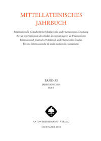 Mittellateinisches Jahrbuch. Internationale Zeitschrift für Mediävistik und Humanismusforschung