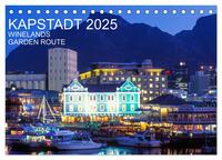 Kapstadt, Winelands und Garden Route (Tischkalender 2025 DIN A5 quer), CALVENDO Monatskalender