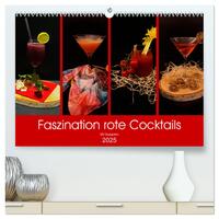 Faszination rote Cocktails (hochwertiger Premium Wandkalender 2025 DIN A2 quer), Kunstdruck in Hochglanz