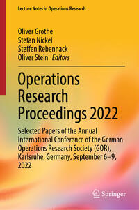 Operations Research Proceedings 2022