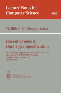 Recent Trends in Data Type Specification