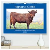 Highland Cattle, die Hochlandrinder aus Pfeffingen (hochwertiger Premium Wandkalender 2025 DIN A2 quer), Kunstdruck in Hochglanz