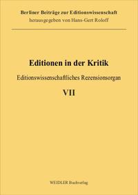 Editionen in der Kritik 7