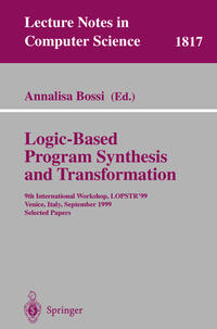 Logic-Based Program Synthesis and Transformation