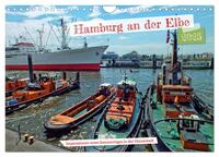 Hamburg an der Elbe – Impressionen eines Sommertages in der Hansestadt (Wandkalender 2025 DIN A4 quer), CALVENDO Monatskalender