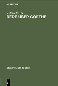 Rede über Goethe