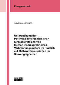 Untersuchung der Potentiale unterschiedlicher Einblasstrategien von Methan ins Saugrohr eines Verbrennungsmotors im Hinblick auf Methanrohemissionen im Scavengingbetrieb