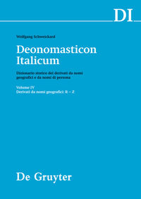 Deonomasticon Italicum (DI) / Derivati da nomi geografici (R-Z)