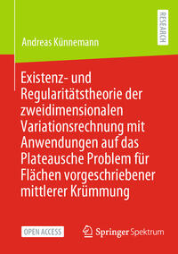 Existenz- und Regularitätstheorie der zweidimensionalen Variationsrechnung mit Anwendungen auf das Plateausche Problem für Flächen vorgeschriebener mittlerer Krümmung