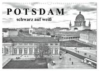 Potsdam schwarz auf weiß (Wandkalender 2025 DIN A3 quer), CALVENDO Monatskalender