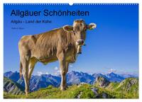 Allgäuer Schönheiten Allgäu - Land der Kühe (Wandkalender 2025 DIN A2 quer), CALVENDO Monatskalender