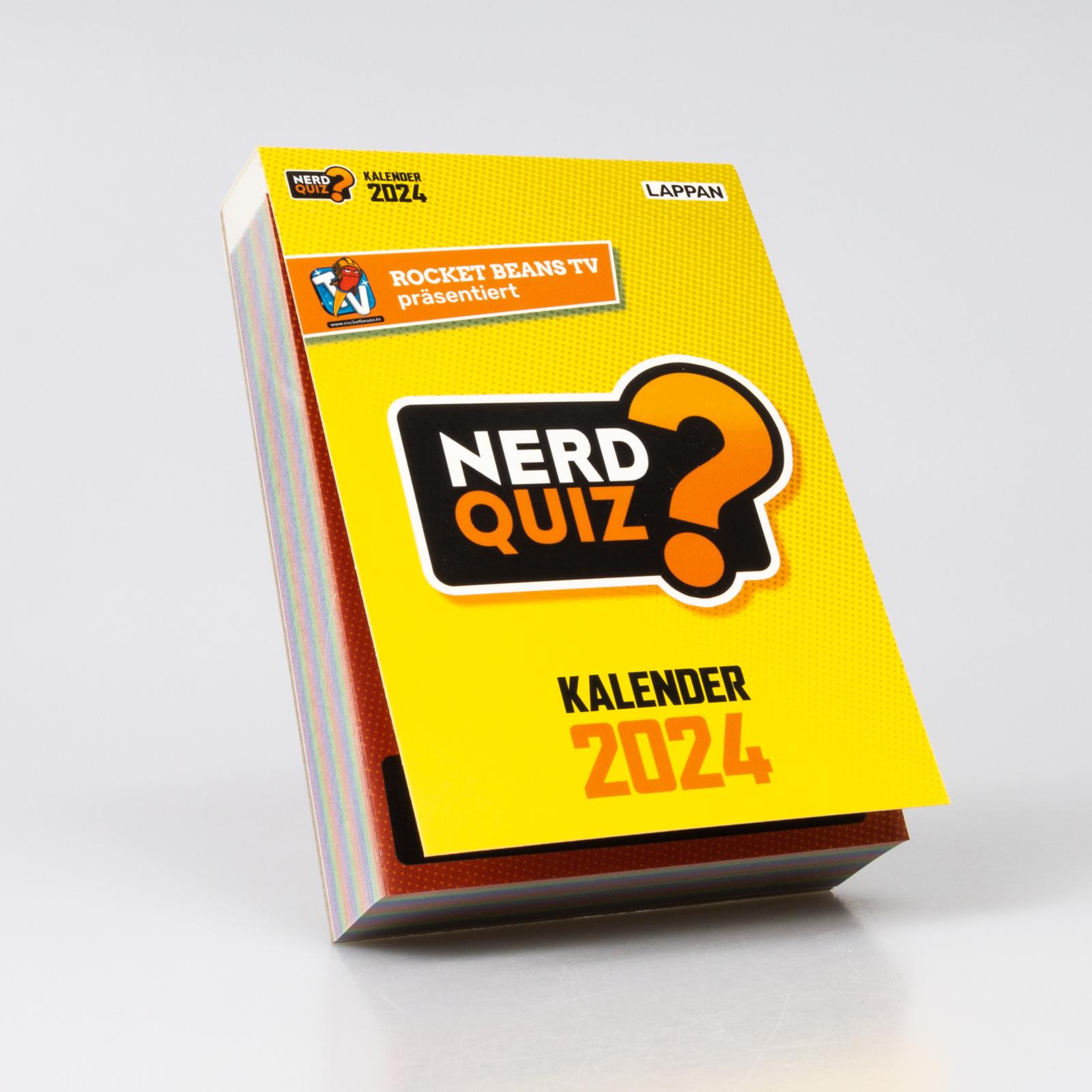 Rocket Beans TV – Nerd Quiz-Kalender 2024 mit Fragen rund um Games, Filme und Popkultur