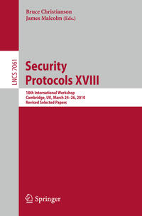 Security Protocols XVIII