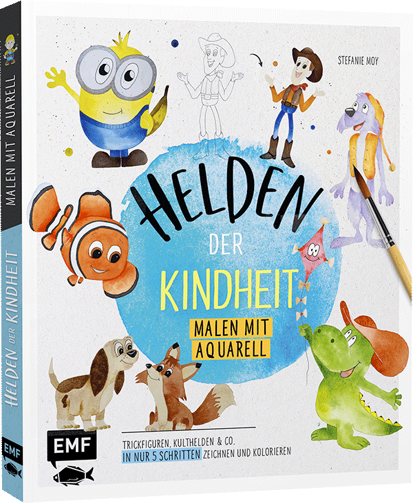 Helden der Kindheit – Malen mit Aquarell