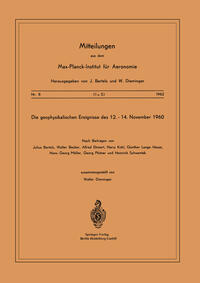 Die Geophysikalischen Ereignisse des 12. bis 14. November 1960