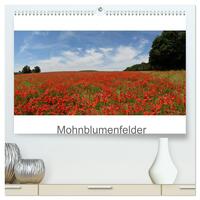 Mohnblumenfelder (hochwertiger Premium Wandkalender 2025 DIN A2 quer), Kunstdruck in Hochglanz