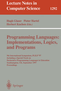 Programming Languages: Implementations, Logics, and Programs