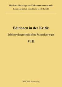 Editionen in der Kritik 8