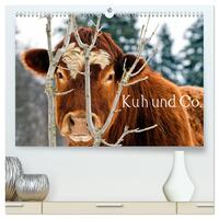 Kuh und Co. (hochwertiger Premium Wandkalender 2025 DIN A2 quer), Kunstdruck in Hochglanz