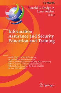 Information Assurance and Security Education and Training