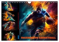 Faszination Basketball (Wandkalender 2025 DIN A4 quer), CALVENDO Monatskalender